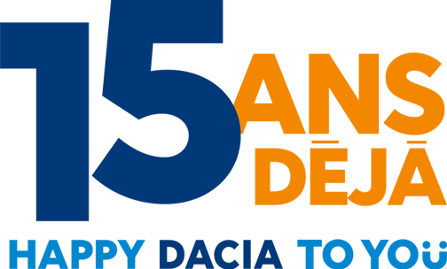 dacia logo 15 ans